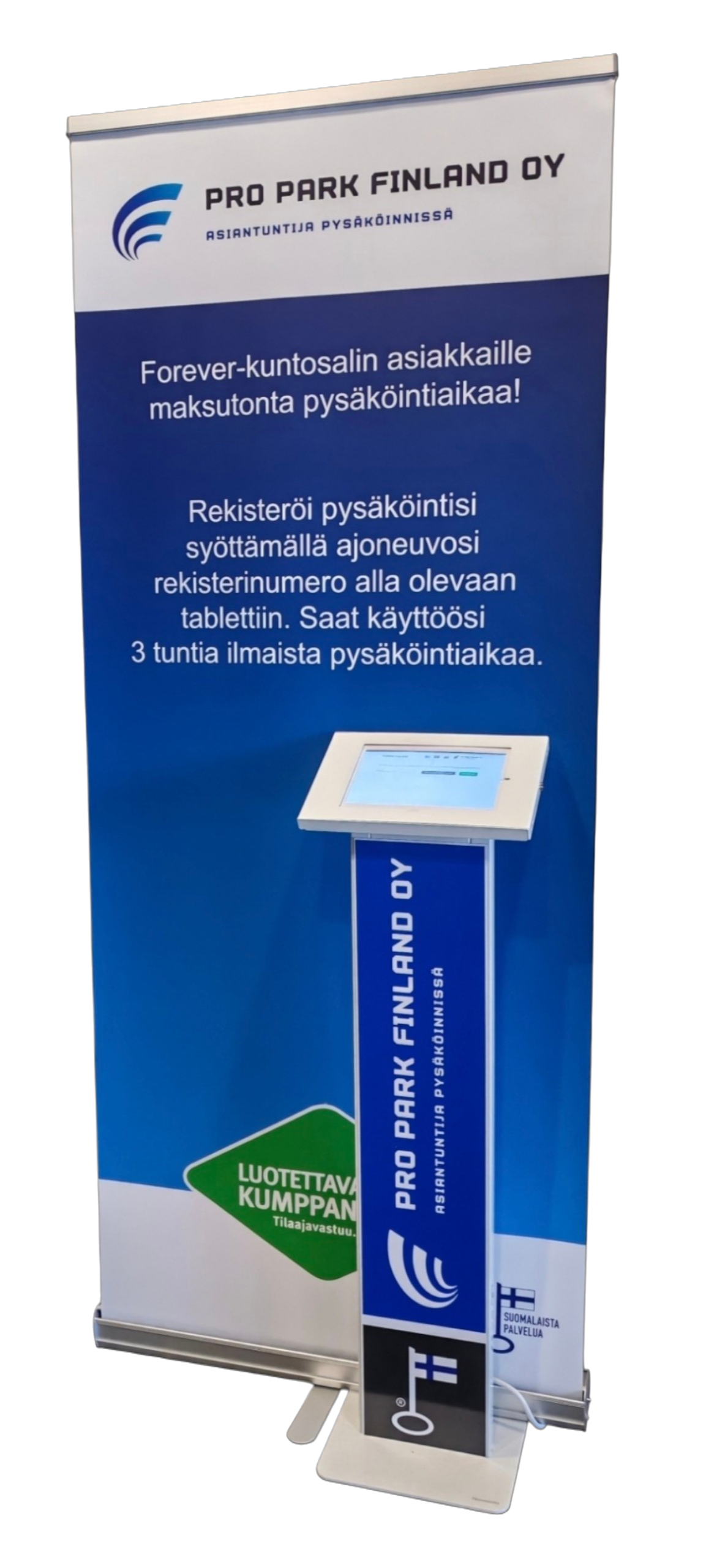 Pysäköinnin hallinta tabletti